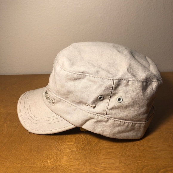 Walt Disney World Hat Mickey Mouse Tan Distressed Military Hat. One Size. khaki - Picture 2 of 7